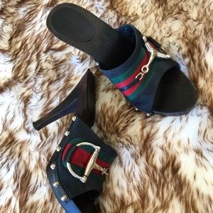 Gucci Slip On Heels Size 8 AUTHENTIC